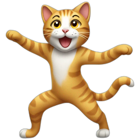 Dancing cat emoji