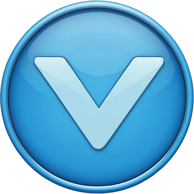 Blue verified check mark emoji