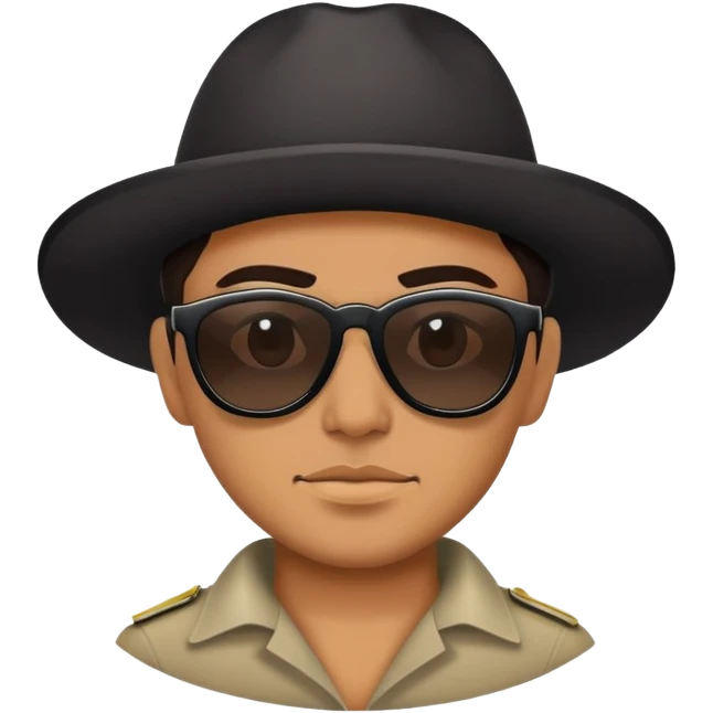 Mexican with dark shades emoji