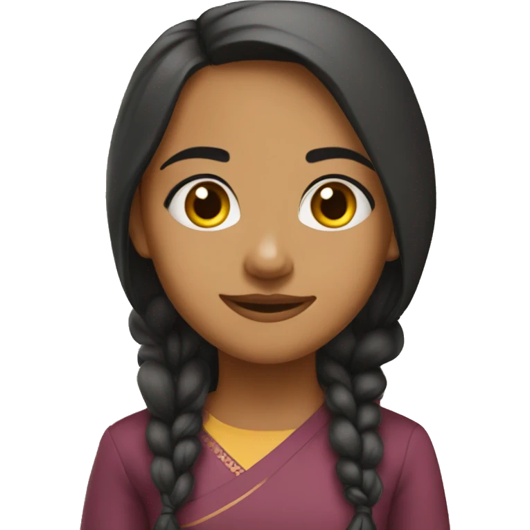 Girl indian mix malay emoji