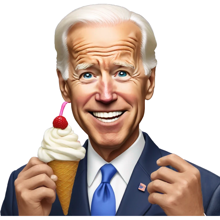 Joe Biden eat ice cream  emoji