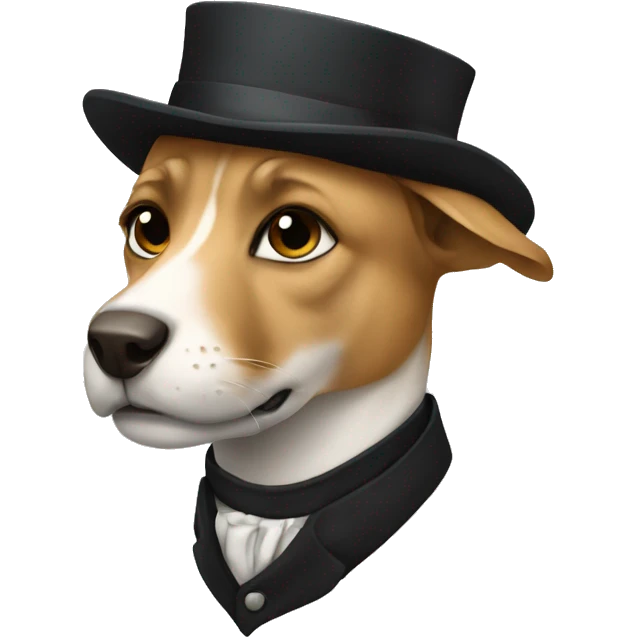 Shar with tophat emoji