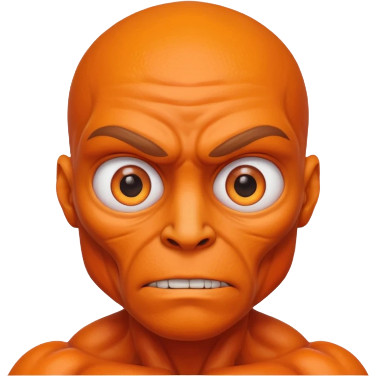 orange mutant human emoji