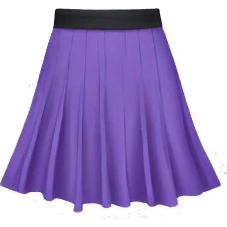violet skirt emoji