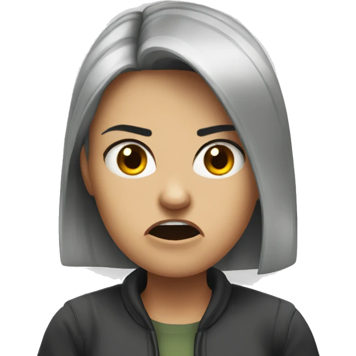 Angry gf emoji