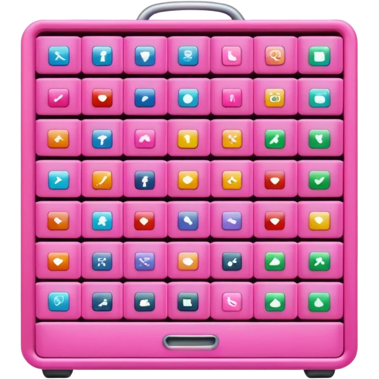 pink app drawer  emoji