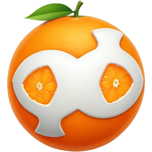 Juicy orange emoji