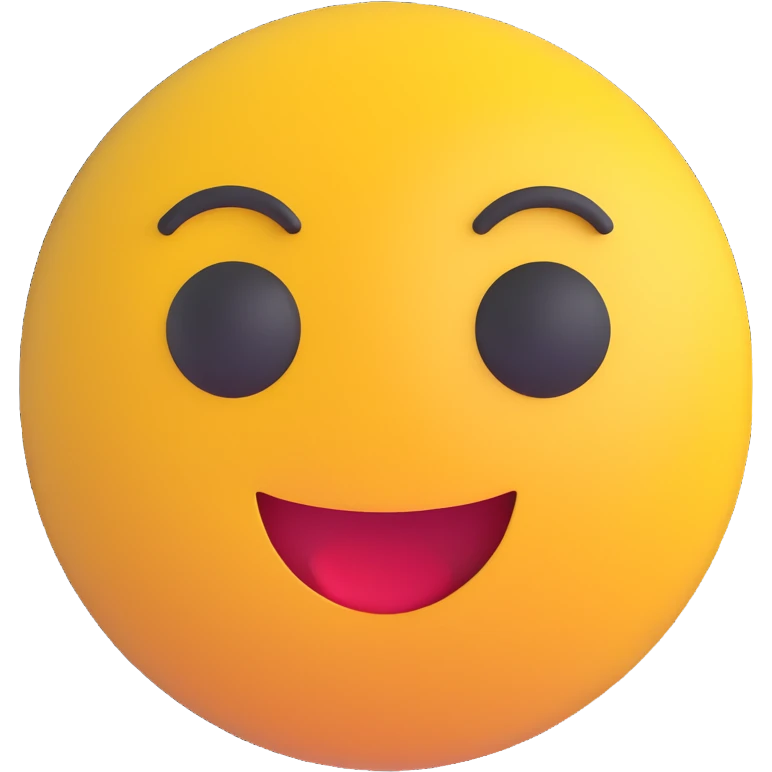 3D smiley emoji, round shape, disappointed face, with the text "gáz" emoji