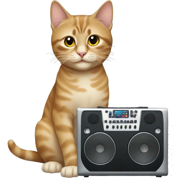 Cat DJ emoji