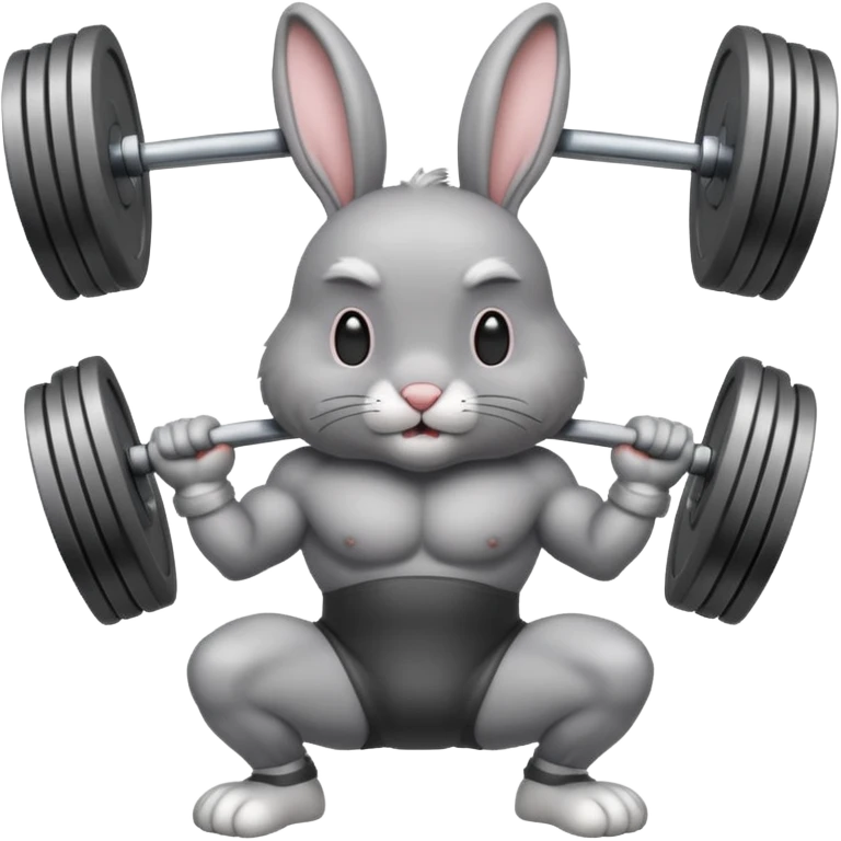  weightlifting rabbit emoji