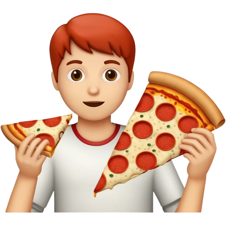 Eating pizza emoji