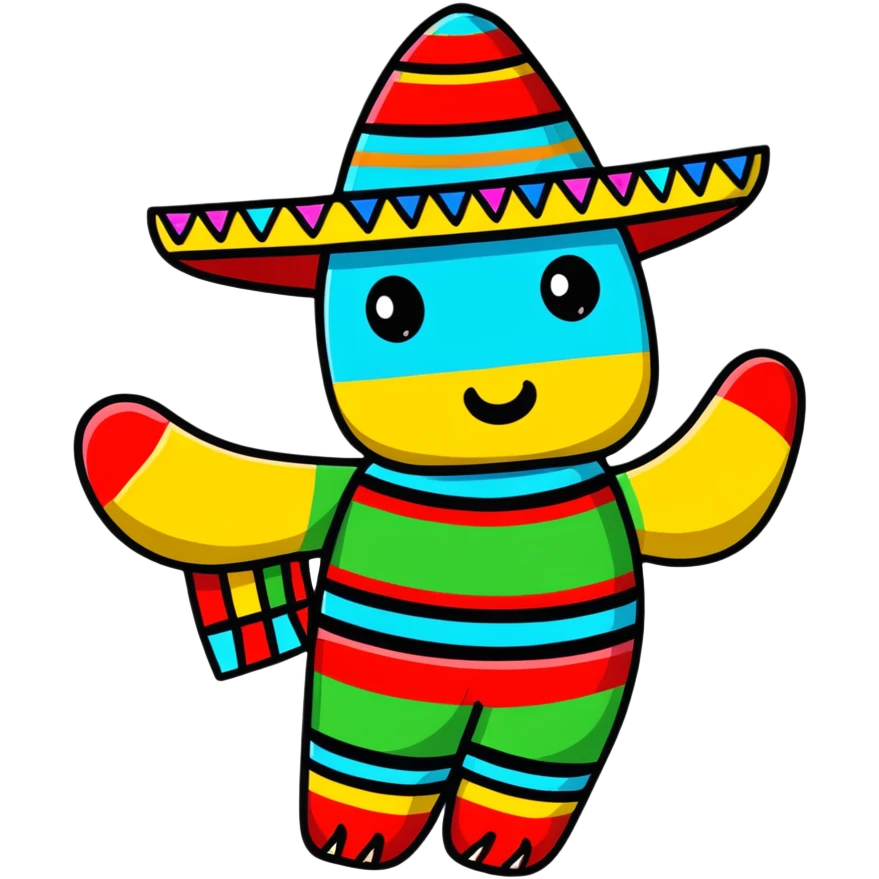 mexican pinata decoration emoji