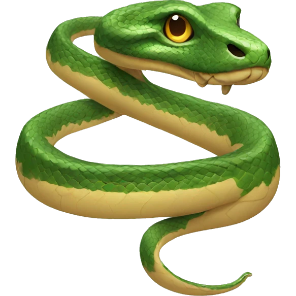 Snake with make up emoji