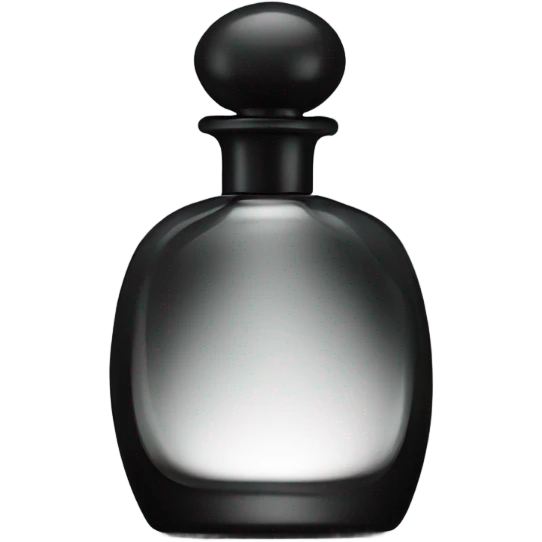 Dark round perfume bottle for man emoji