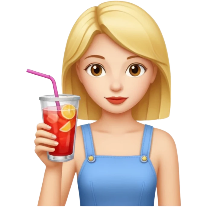 girl with drink  emoji