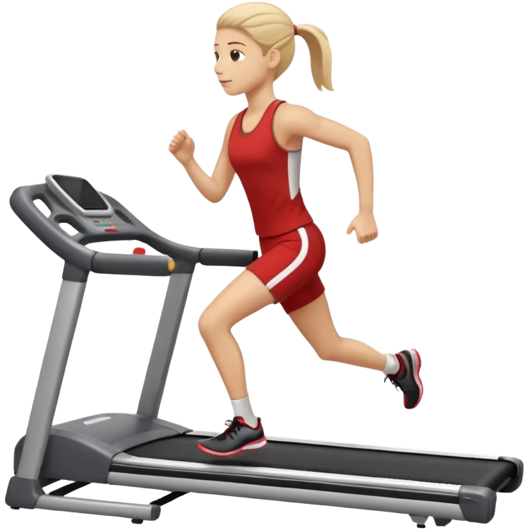 cinta de correr gimnasio con persona corriendo emoji