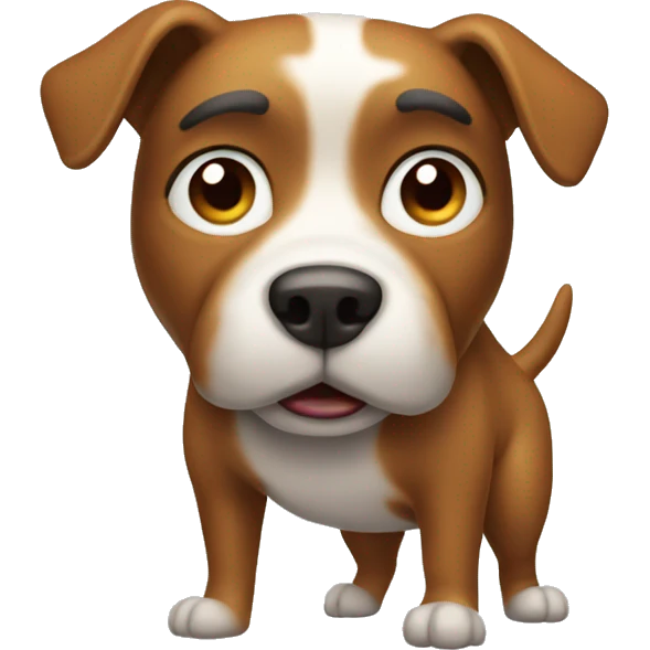 Dog pooping emoji