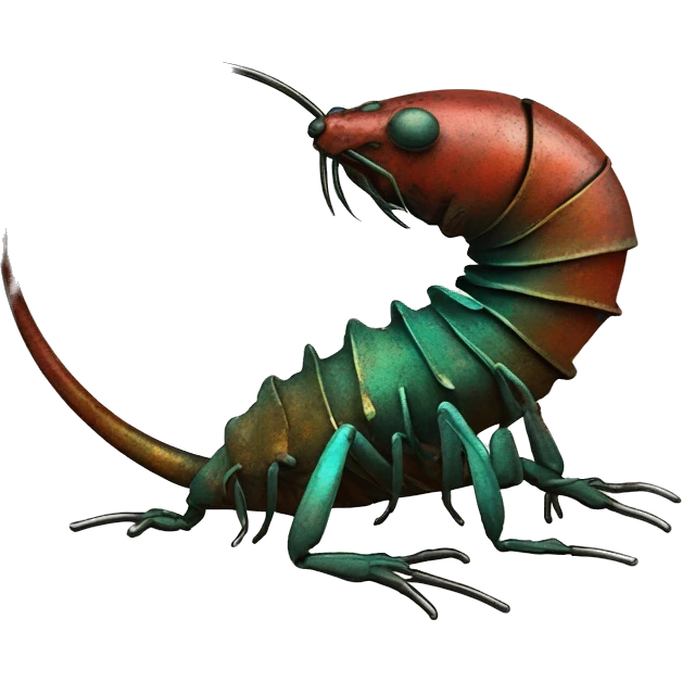 Black red gold green cyan rusty grunge effect scratched patina rat mouse scorpion tail stinger  emoji