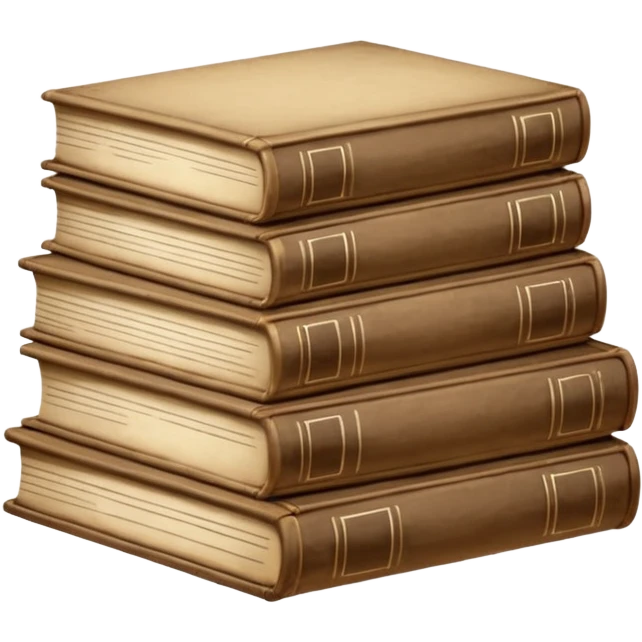 could they be a satck of known books but one of them is opened like at the bottom emoji