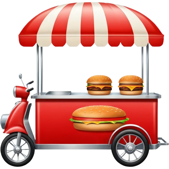 burger stall four wheel emoji