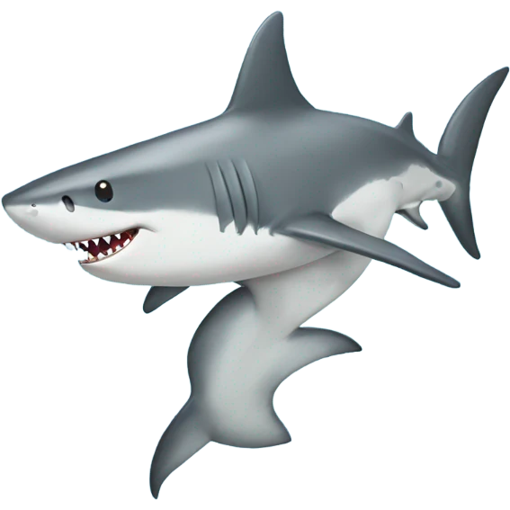 Shark with a bow  emoji