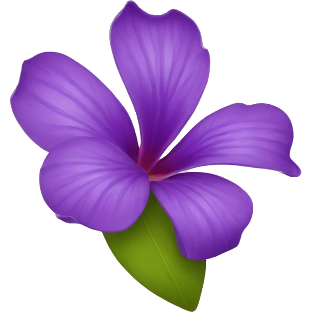 tahiti purple flower  emoji