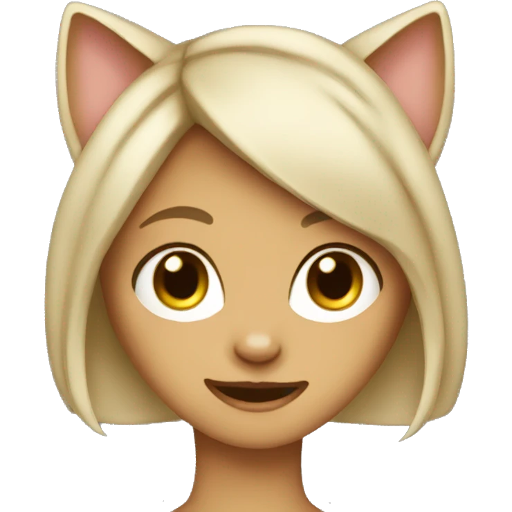 female cat-girl emoji