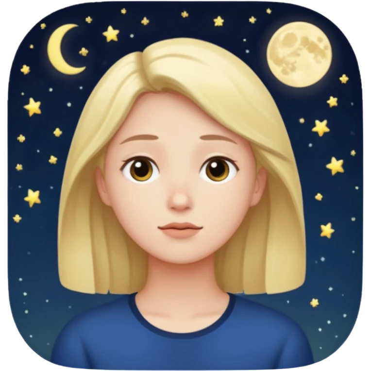 person watching night sky emoji