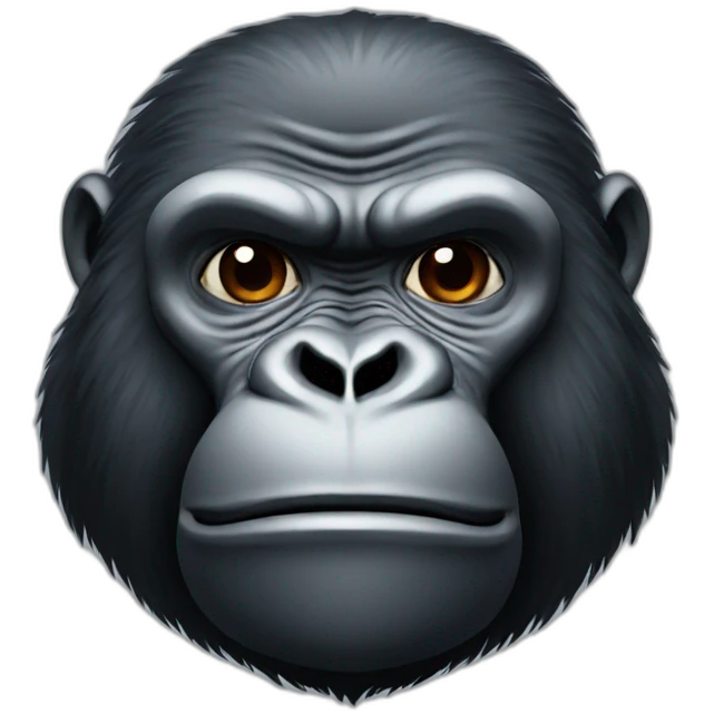 Gorilla with modi emoji