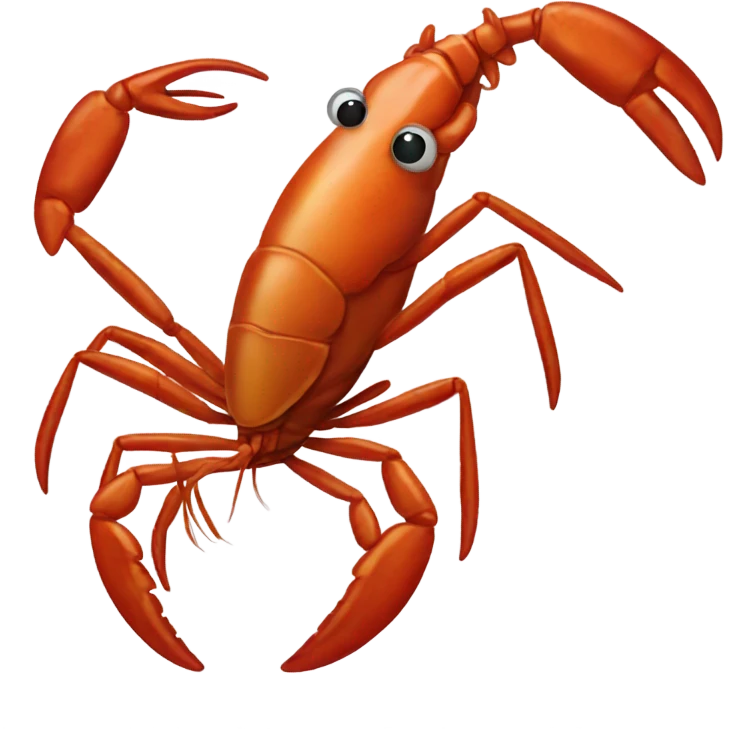 Singing crayfish emoji