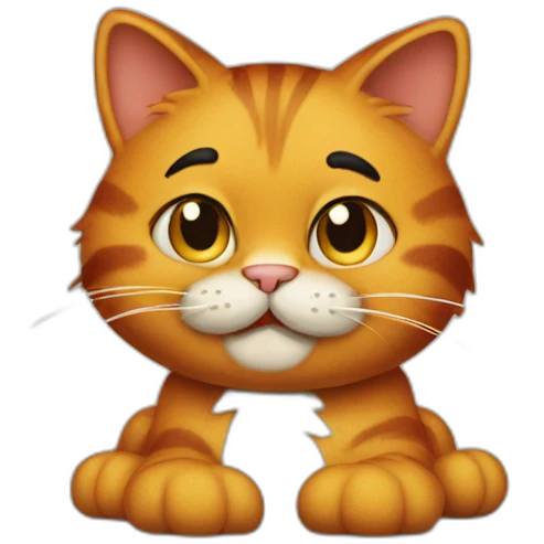 Garfield the cat emoji