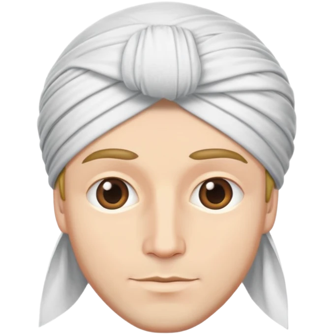 white man wearing a turban emoji