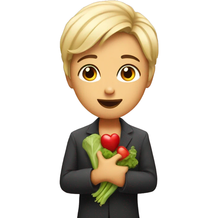 Vegan love emoji