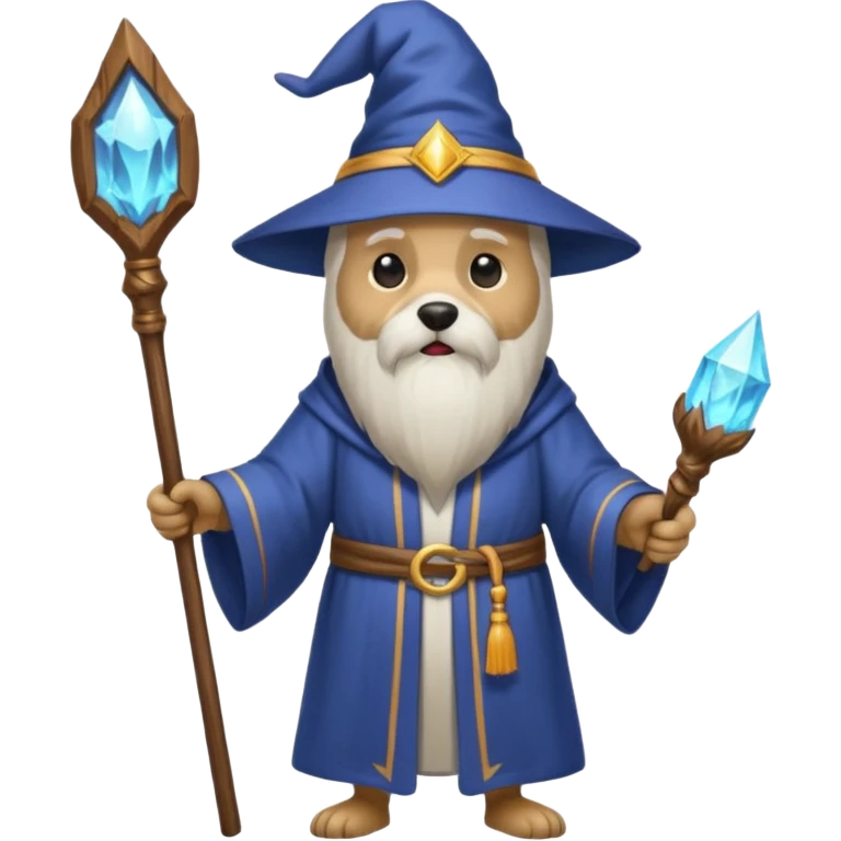Dog wizard emoji