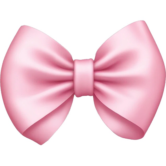 Baby pink bow emoji