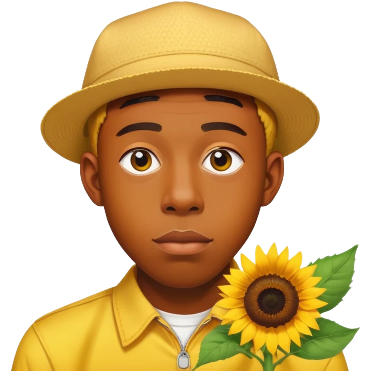 Tyler the creator with sunflower emoji