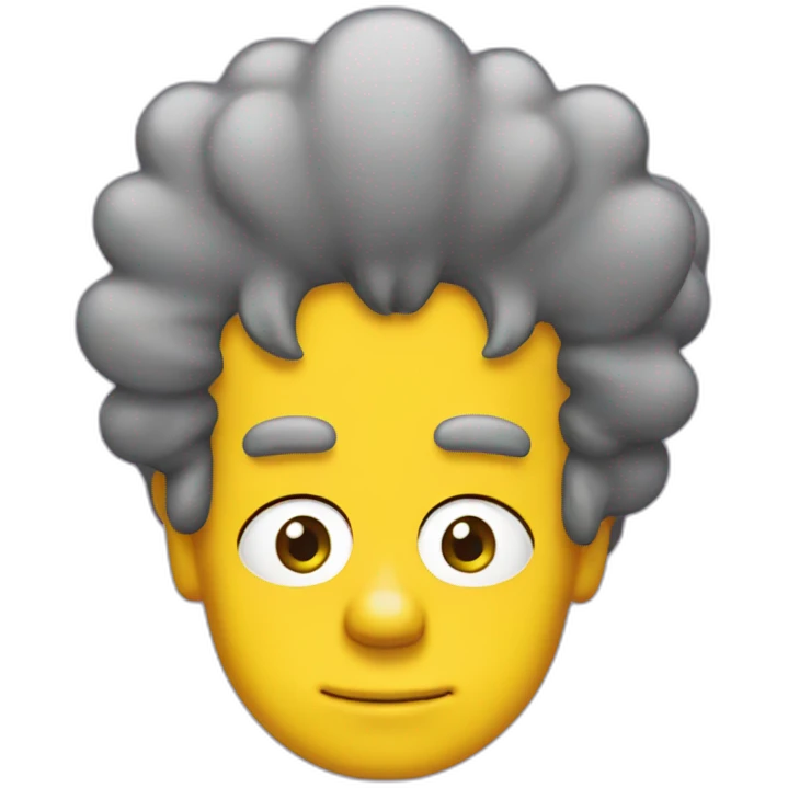 Simpson hair CUT emoji
