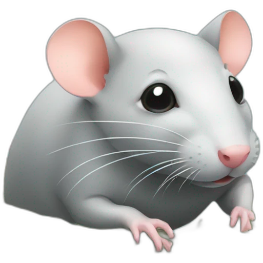 rat swimming in money emoji