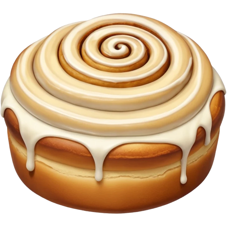 zimtschnecke mit frosting emoji