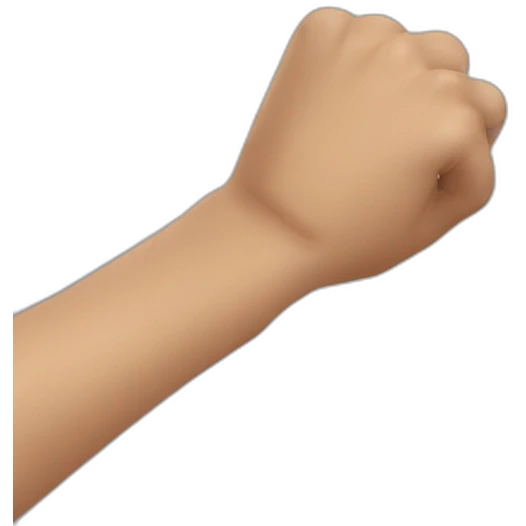 Wrist with pain sign at the site post boxing workout  emoji