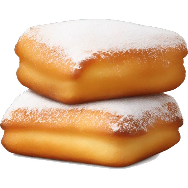 5 square beignets emoji