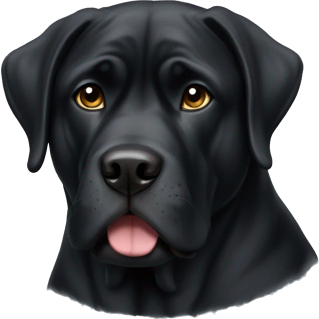 Black Mastiff Dog   emoji