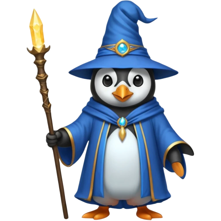 Penguin Wizard emoji