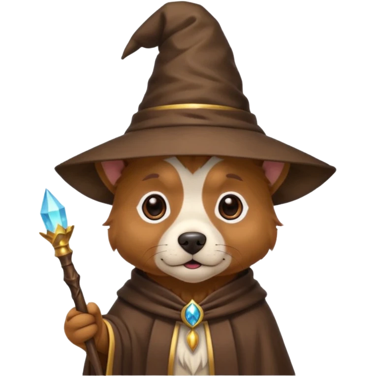 Dog wizard emoji