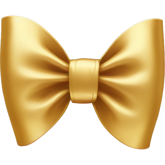 Gold bow  emoji