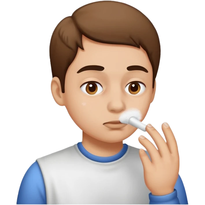 White powder being snorted  emoji