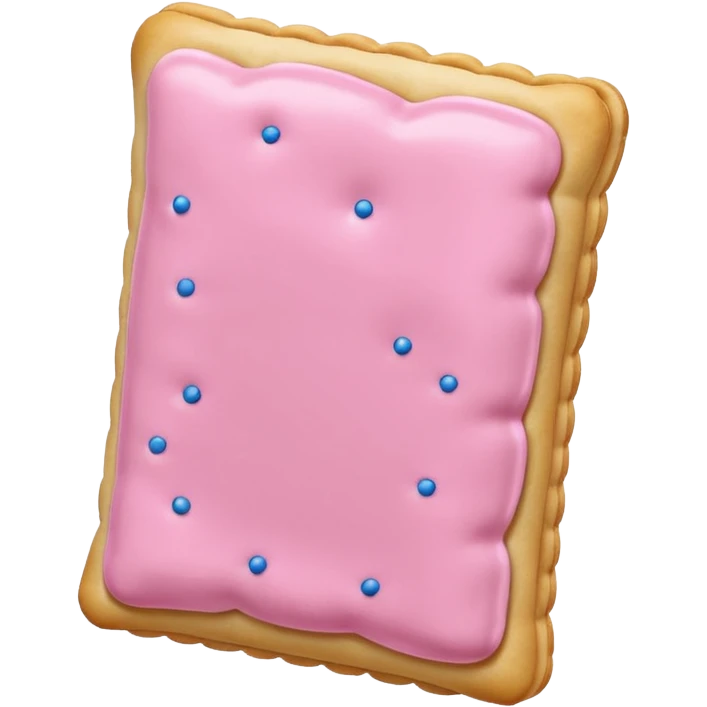 Pop tarts with pink icing emoji