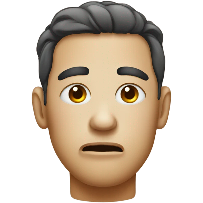 Sick face emoji