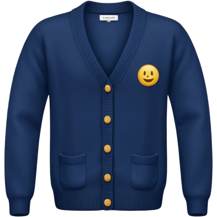 navy simple cardigan without emoji  emoji