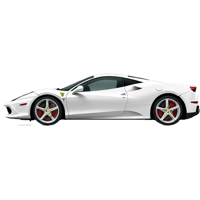 White ferrari emoji